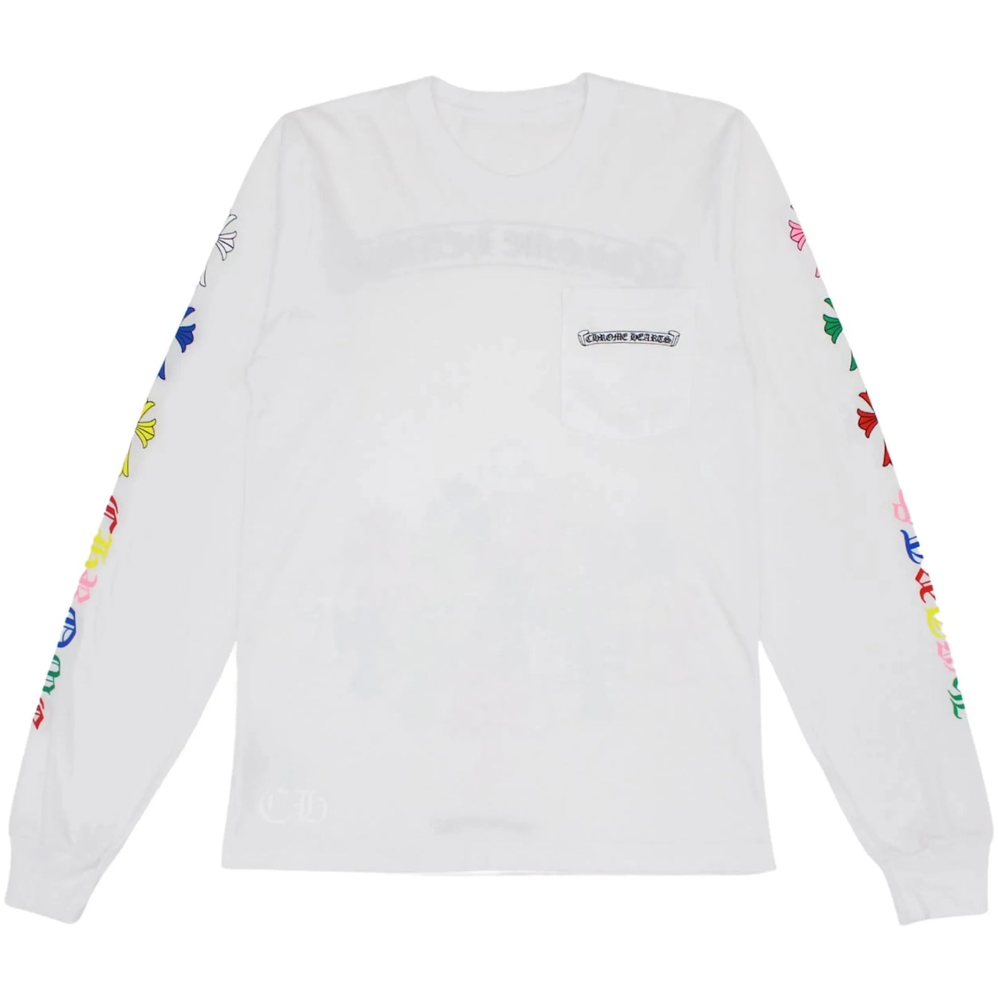 Chrome Hearts Multi Color Cross L/S T-shirt White