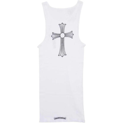 Chrome Hearts T Bar Cross Rib Tank White