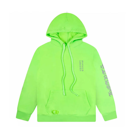 Chrome Hearts Vertical Logo Hooded Green
