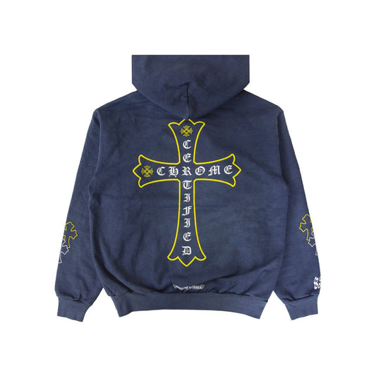 Chrome Hearts x Drake Certified Chrome Hand Dyed Hoodie Washed Blue (Miami Exclusive)