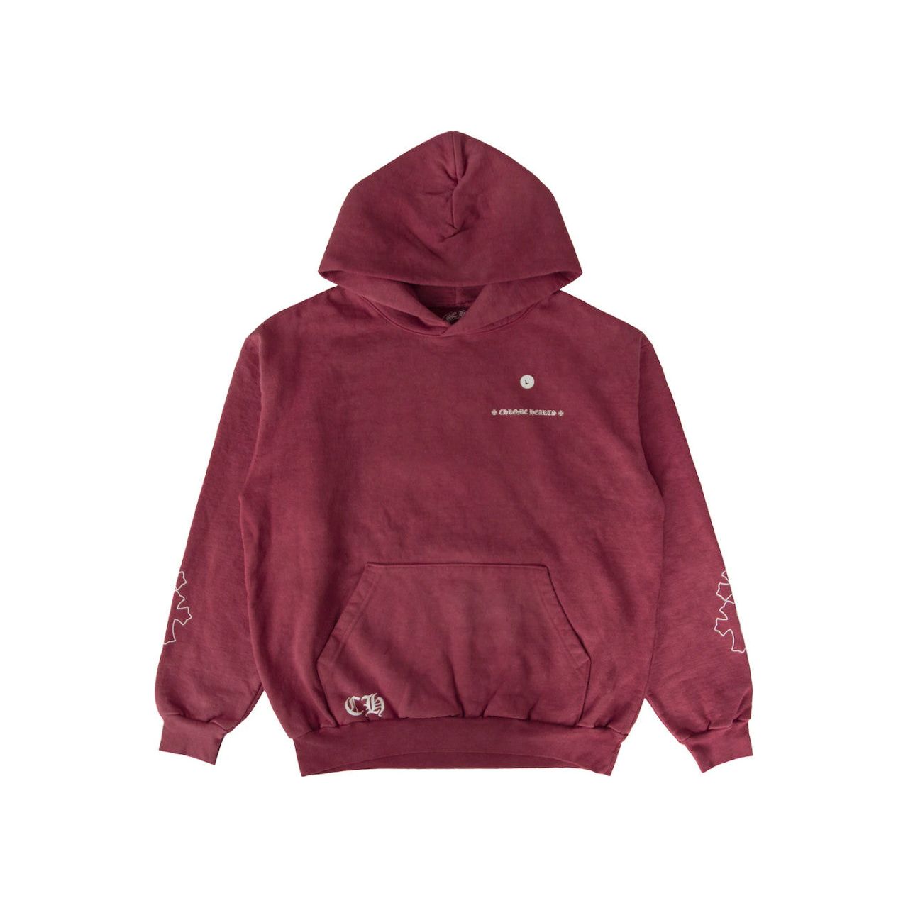 Chrome Hearts x Drake Certified Chrome Hand Dyed Hoodie Washed Red (Miami Exclusive)