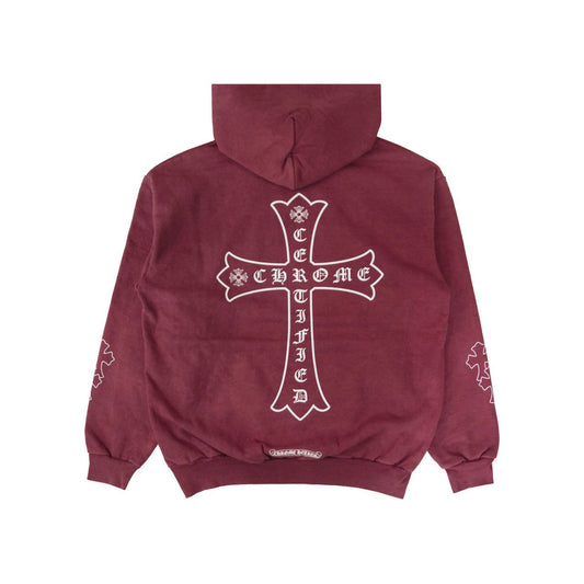 Chrome Hearts x Drake Certified Chrome Hand Dyed Hoodie Washed Red (Miami Exclusive)