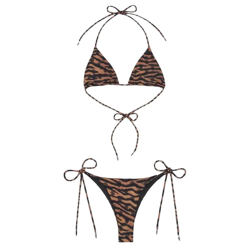 Chrome Hearts x Dipped In Blue Tiger Bikini Set Orange