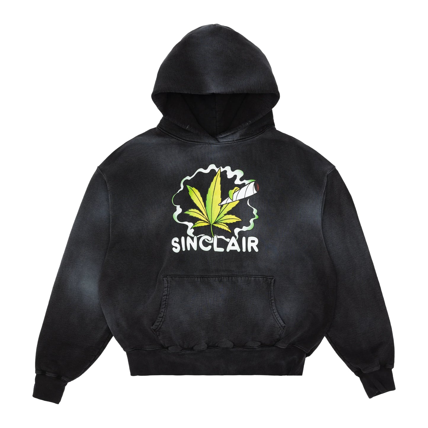 Sinclair 420 Faded Hoodie Black