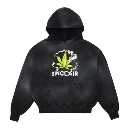 Sinclair 420 Faded Hoodie Black