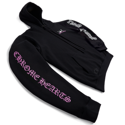 Chrome Hearts Deadly Doll Hoodie Black/Pink