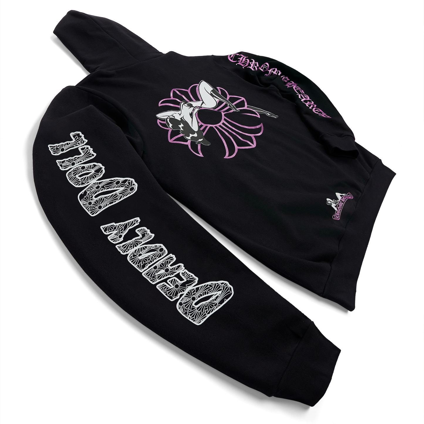 Chrome Hearts Deadly Doll Hoodie Black/Pink