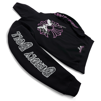 Chrome Hearts Deadly Doll Hoodie Black/Pink