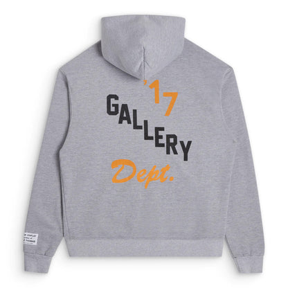 Gallery Dept. Boxing Merch Zip-Up Hoodie Heather Grey