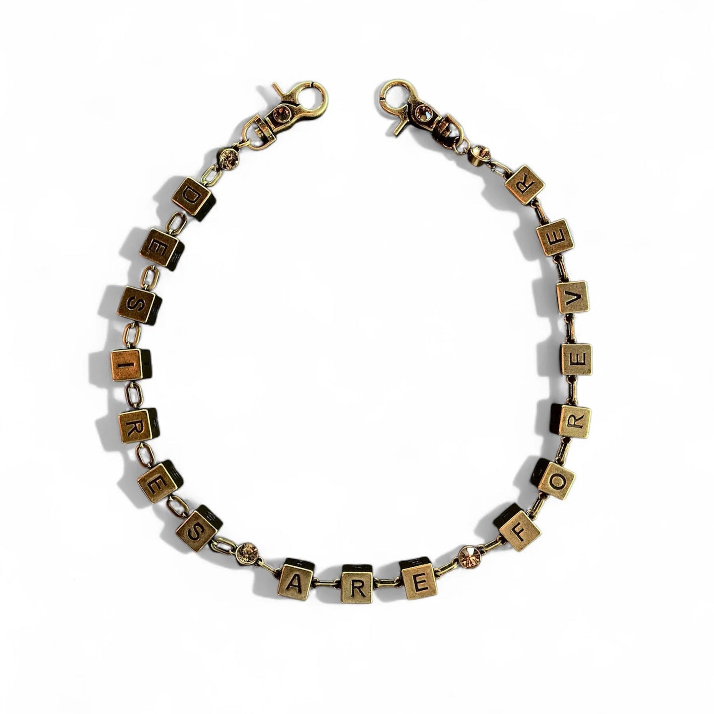 Bottega Desires Dice Game Wallet Chain Brass