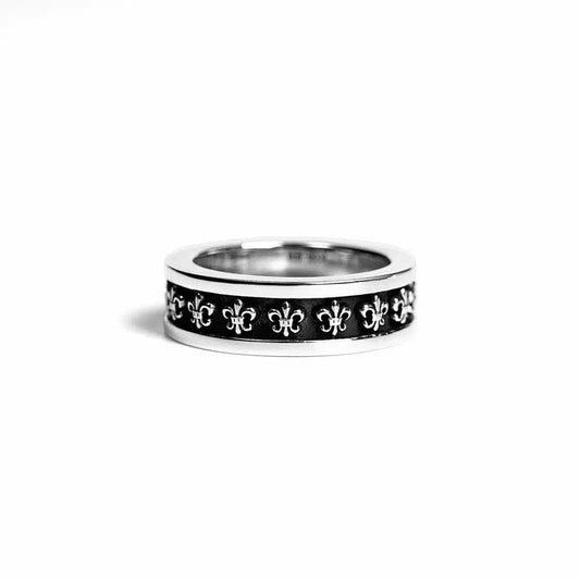 Chrome Hearts Silver Multi Fleur Spacer Ring