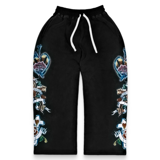 We Are Righteous Risen King Sweatpants Black