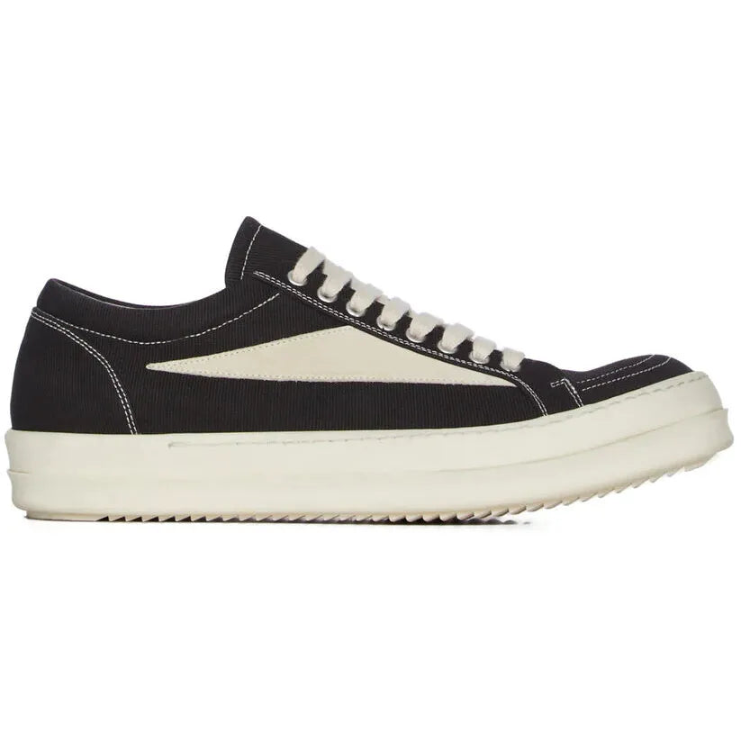 Rick Owens DRKSHDW Temple Vintage Low Sneakers Black/Milk/Milk