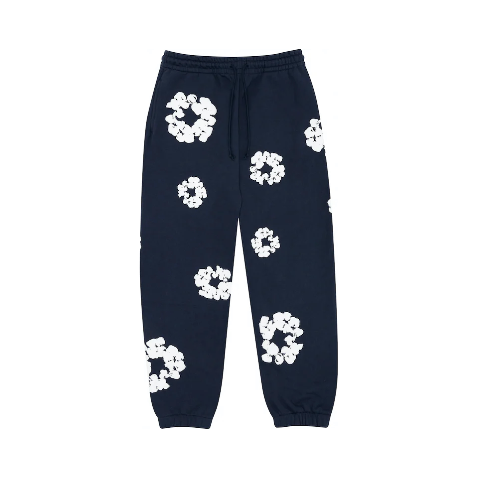 Denim Tears Cotton Wreath Sweatpants Navy