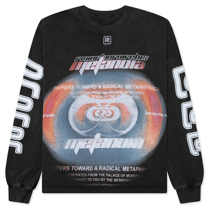 RIVINGTON roi Rebis Divinity Paper Garden L/S Tee Faded Black