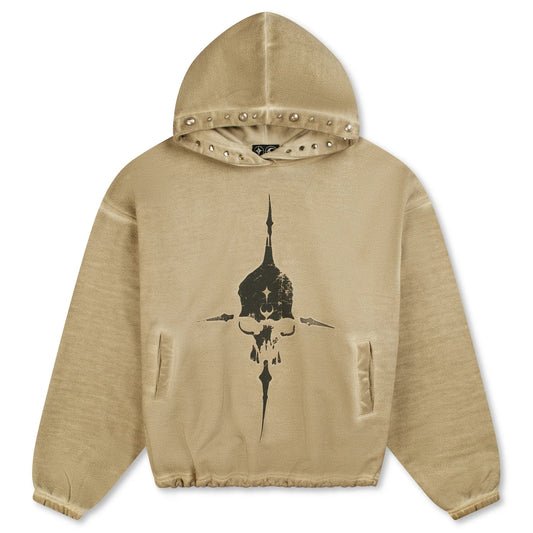 Thug Club Peace Stud Hoodie Beige