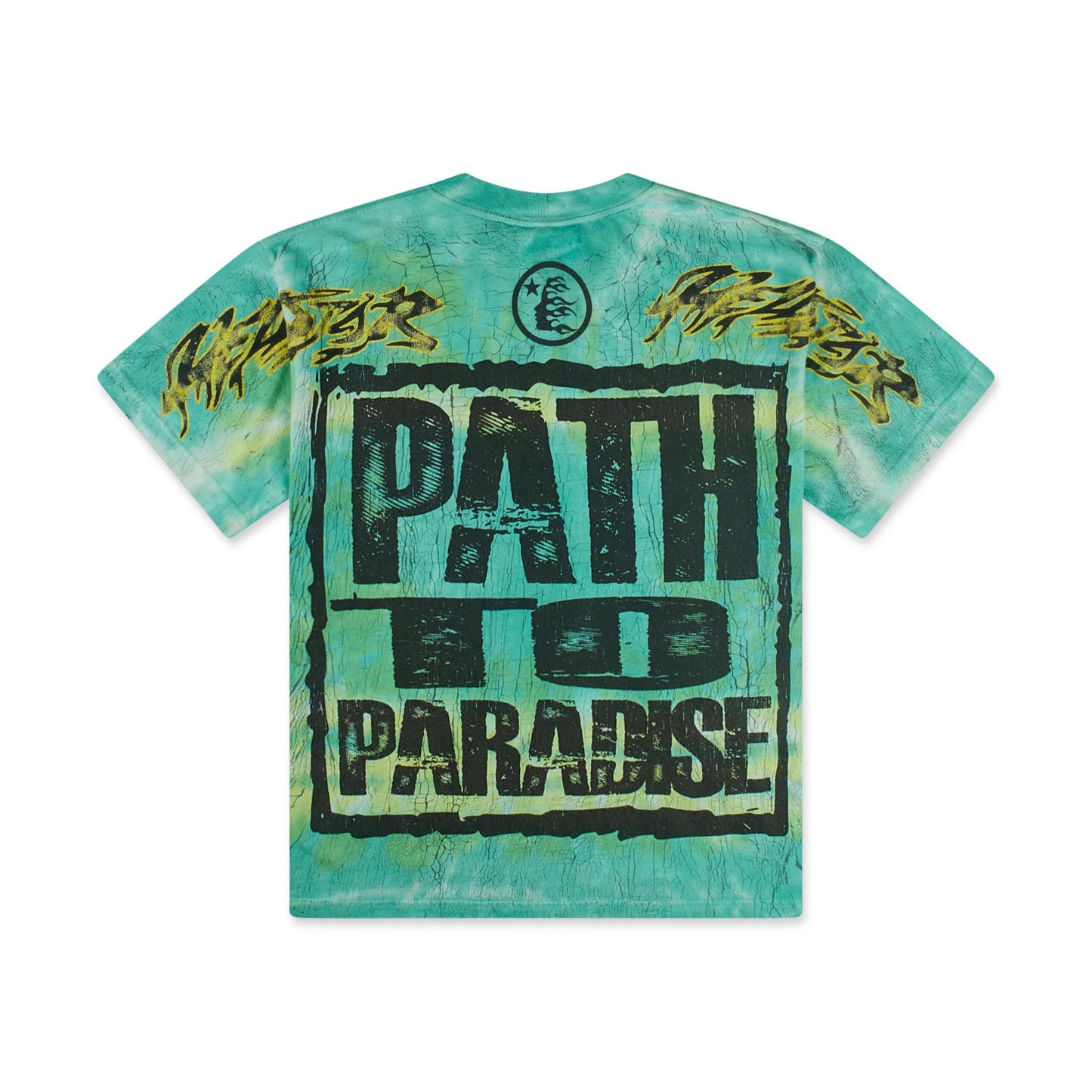 Hellstar Rasta Skull Tye-Dye T-Shirt Green