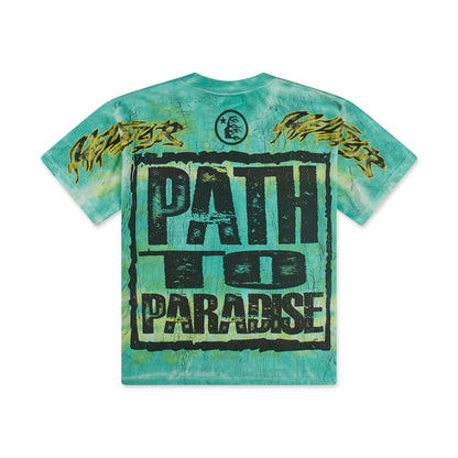 Hellstar Rasta Skull Tye-Dye T-Shirt Green