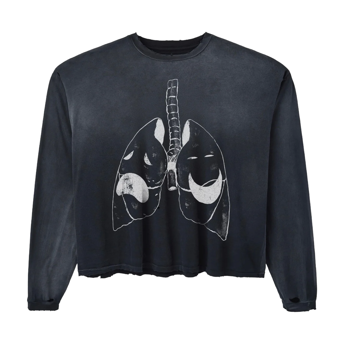 HMDD Lung L/S T-Shirt Black