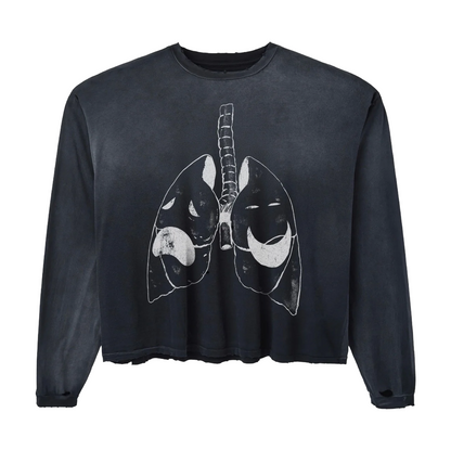 HMDD Lung L/S T-Shirt Black