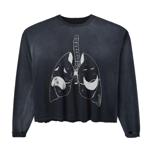 HMDD Lung L/S T-Shirt Black