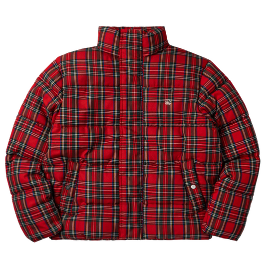 Eric Emanuel EE Flannel Puffer Jacket Red