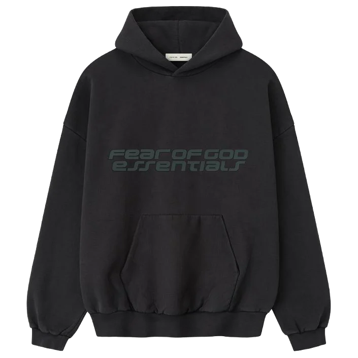 Fear of God Essentials Heavy Fleece 90s Hoodie Vintage Black