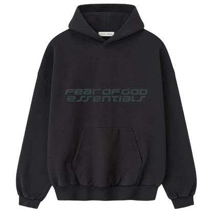 Fear of God Essentials Heavy Fleece 90s Hoodie Vintage Black