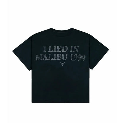 Vital Malibu Distressed Tee Black