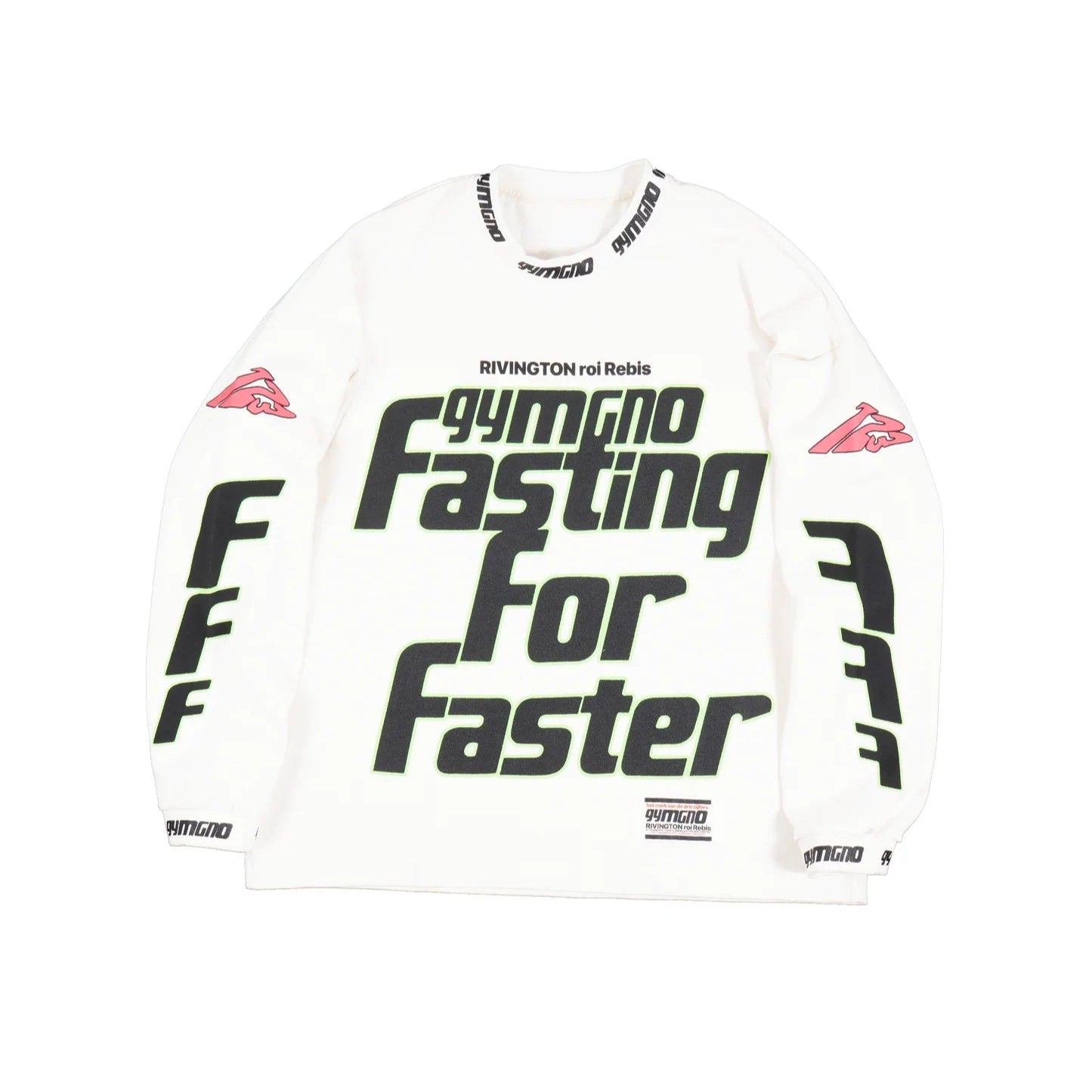 RIVINGTON roi Rebis Fasting For Faster L/S Tee Vintage White