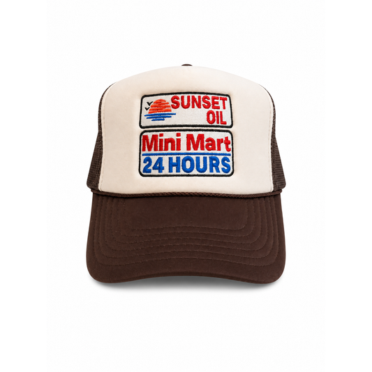 Sunset Oil Mini Mart Trucker Hat Mocha