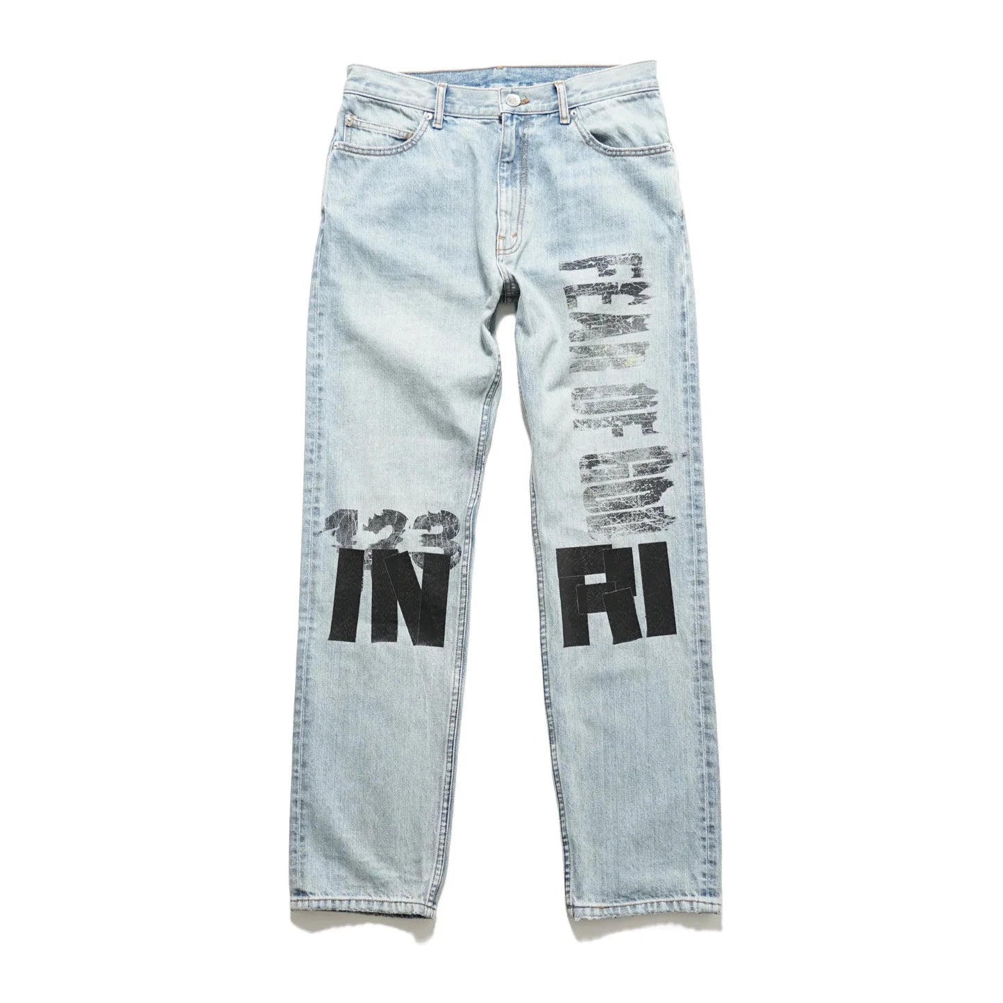 RIVINGTON roi Rebis x Fear of God Inri He Rose 1 Jeans Indigo