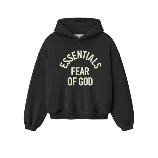 Fear of God Essentials Campus 90's Hoodie Faded Black