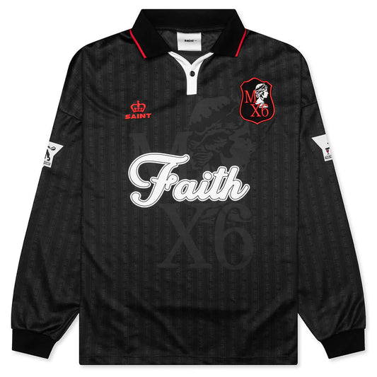 Saint Michael Faith Soccer Shirt Black