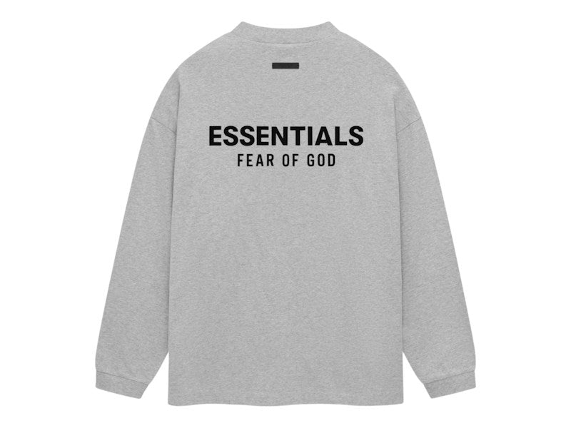 Fear of God Essentials Jersey Long Sleeve T-Shirt Light Heather Gray