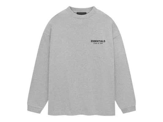 Fear of God Essentials Jersey Long Sleeve T-Shirt Light Heather Gray