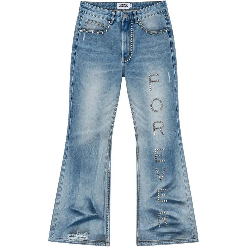 Forever Hungry Aqua Denim Jeans