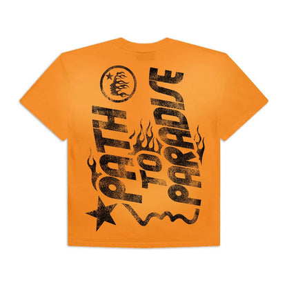 Hellstar Jesus T-Shirt Orange