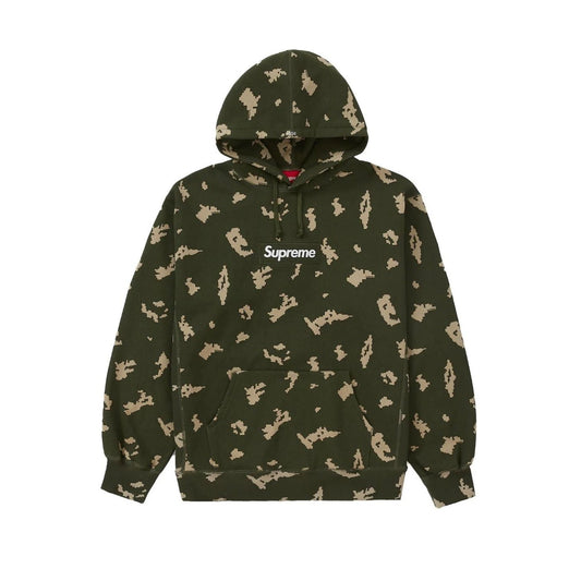 Supreme Box Logo Hooded Sweatshirt (FW21) Olive Russian Camo