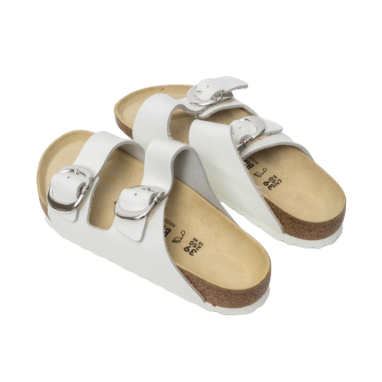 Chrome Hearts x Birkenstock Arizona Sandals White