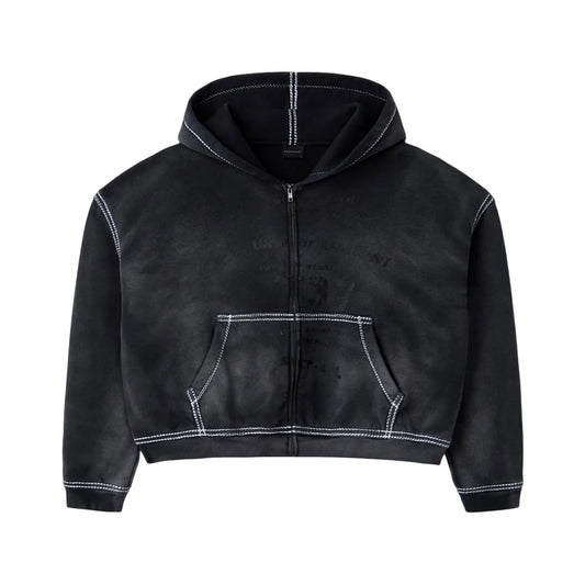 Gv Gallery Skunk Zip Up Black