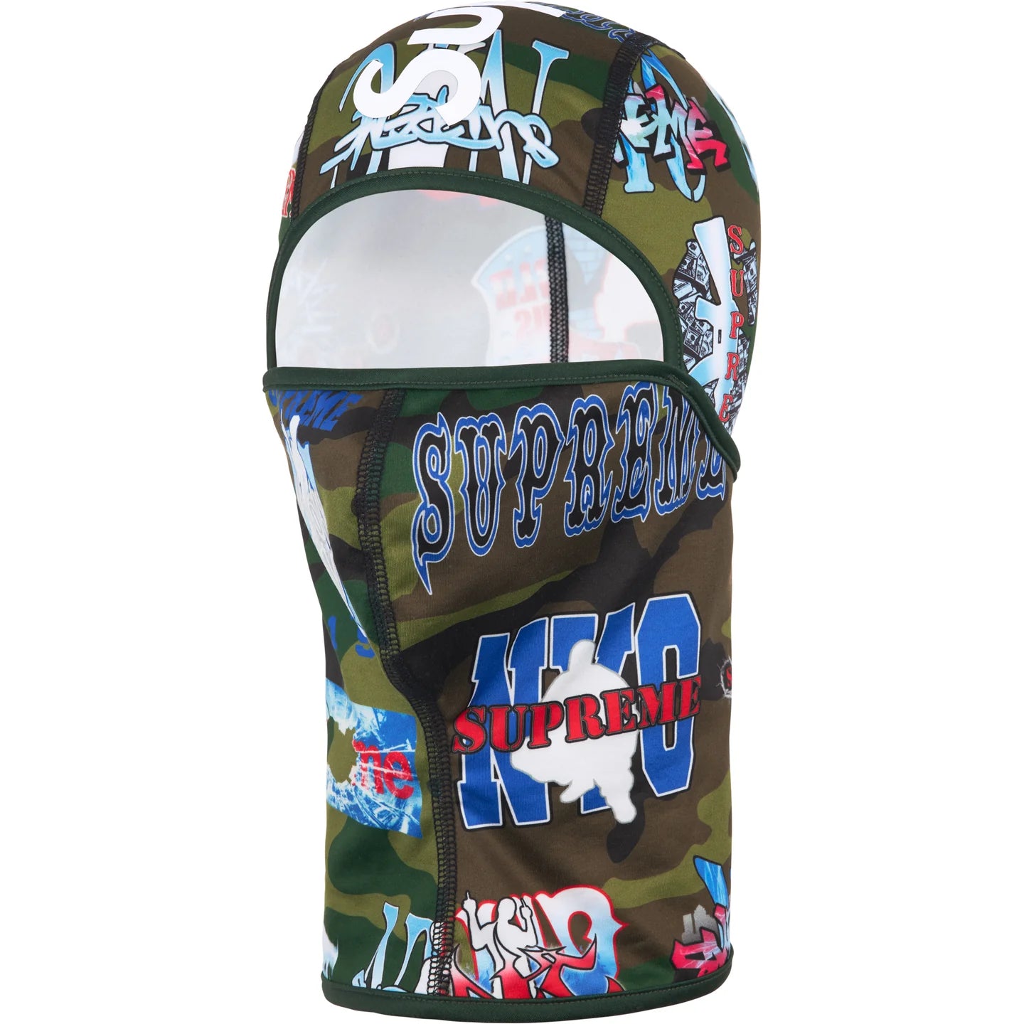 Supreme Flash Lightweight Balaclava Woodland Camo