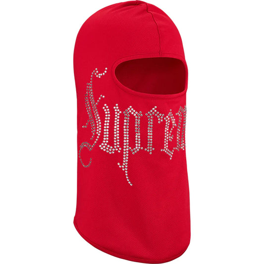 Supreme Rhinestone Balaclava Red