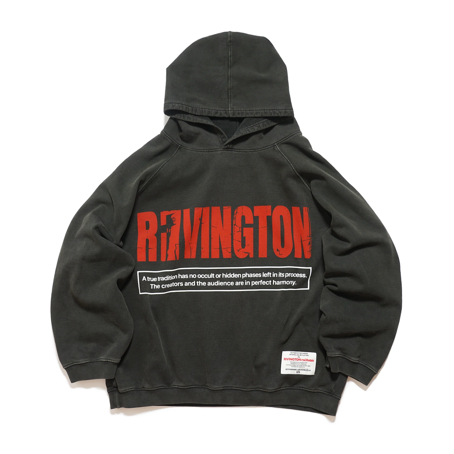 RIVINGTON roi Rebis Hidden Hoodie Mechanic Black