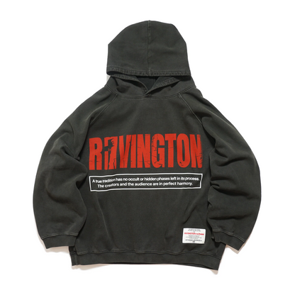RIVINGTON roi Rebis Hidden Hoodie Mechanic Black