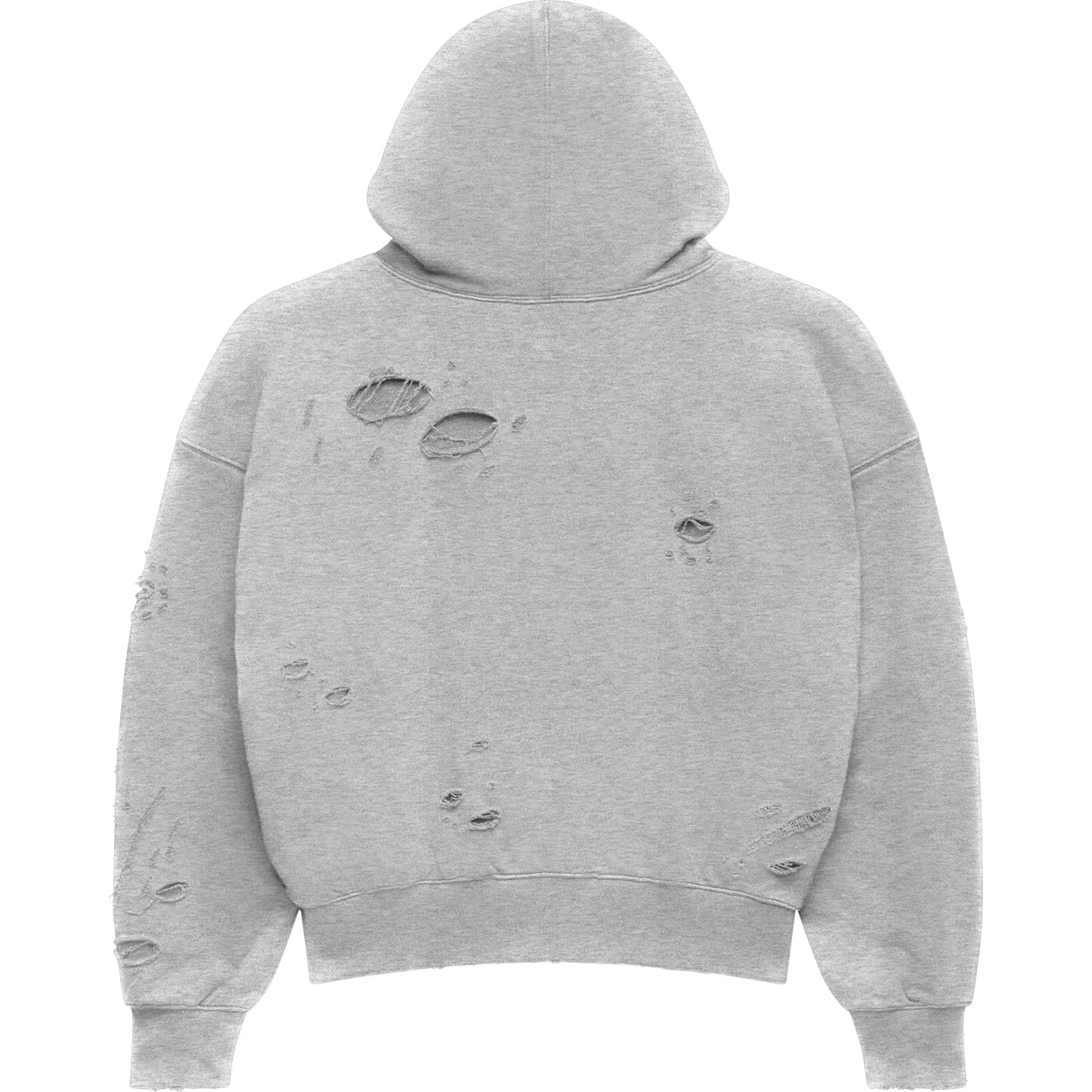 LOSTSHDWS DSTRY DBL Layer Logo Hoodie Heather Grey