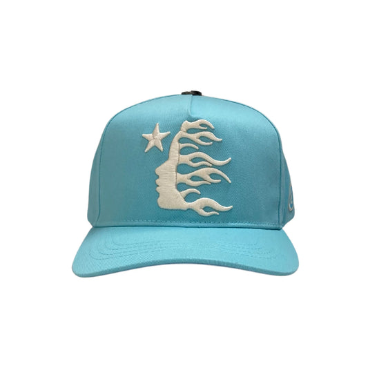 Hellstar OG Logo Snapback Hat Baby Blue