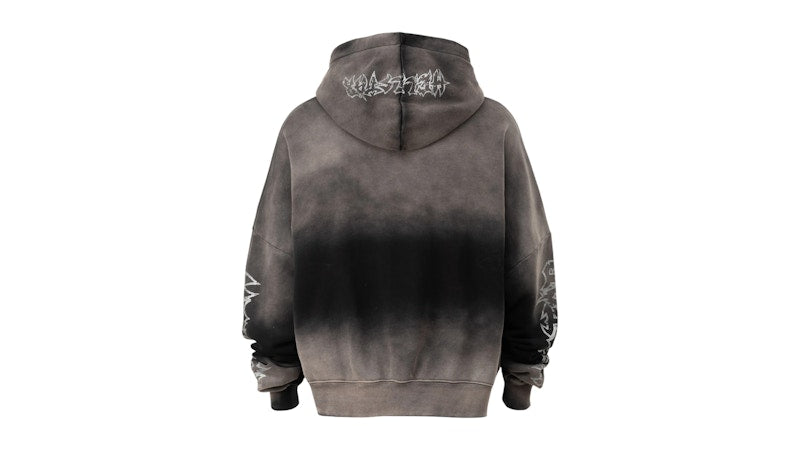 Hellstar Metal Logo Hoodie Washed Black