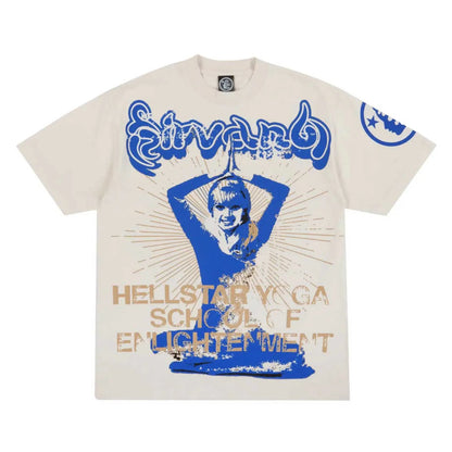 Hellstar Yoga T-Shirt Cream