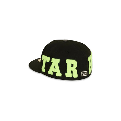 Hellstar OG Patch Fitted Hat Black/Neon Green